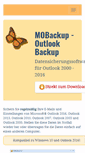 Mobile Screenshot of mobackup.de