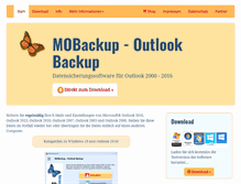 Tablet Screenshot of mobackup.de